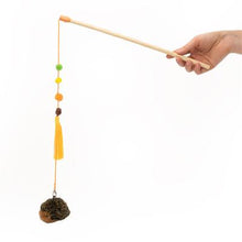Load image into Gallery viewer, Cat Wand Toy - Plush &amp; Tassels (Variety of Designs)

