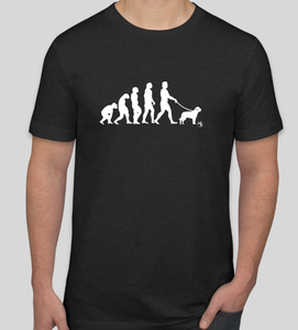 Evolution of Dog Walking Unisex T-Shirt
