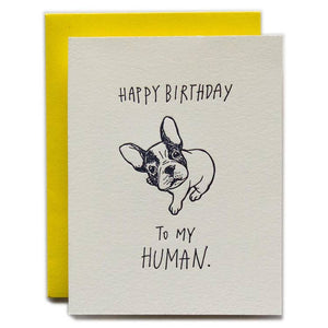 Greeting Card - Happy Birthday to My Human From The Dog