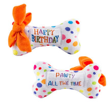Load image into Gallery viewer, Plush Toy - Happy Birthday Bone (Variety of Sizes Available)

