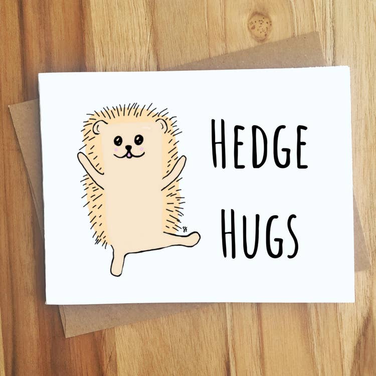 Greeting Card - Hedge Hugs