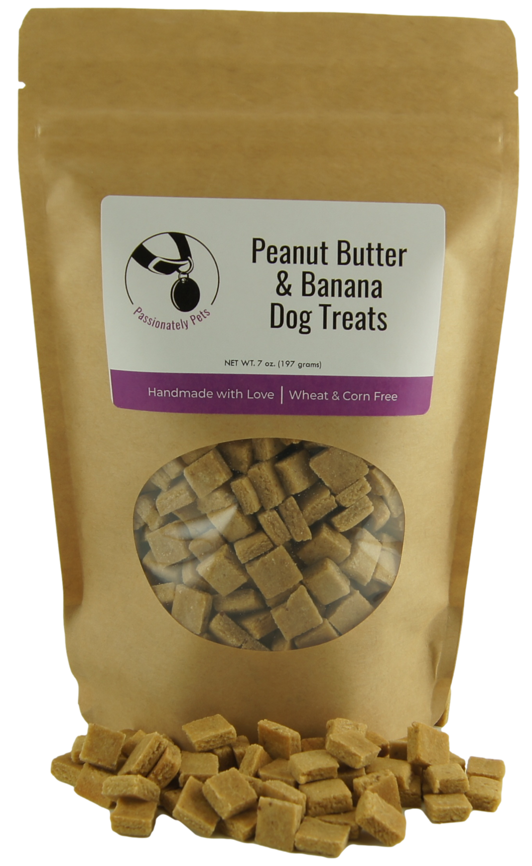 Treats - Peanut Butter & Banana (Variety of Treat Sizes Available)