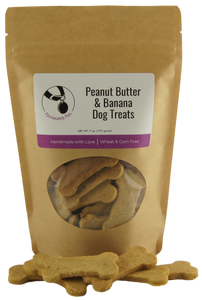 Treats - Peanut Butter & Banana (Variety of Treat Sizes Available)
