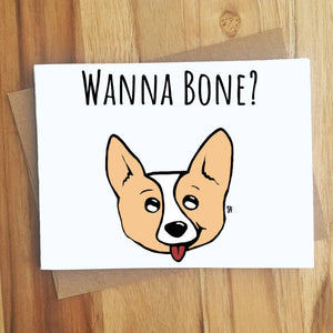 Greeting Card - Wanna Bone?