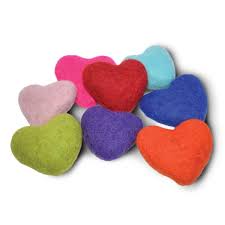Cat Toy - Wool Hearts