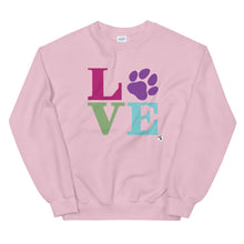Load image into Gallery viewer, LOVE Crewneck Sweatshirt (Variety of Colors Available)
