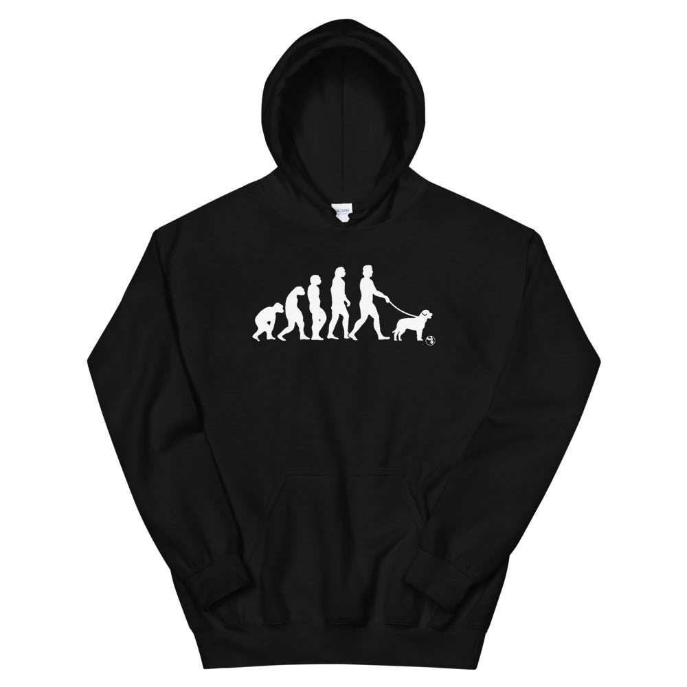 Evolution of Dog Walking Unisex Hoodie (Variety of Colors Available)
