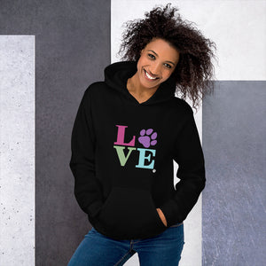 LOVE Unisex Hoodie (Variety of Colors Available)