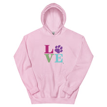 Load image into Gallery viewer, LOVE Unisex Hoodie (Variety of Colors Available)
