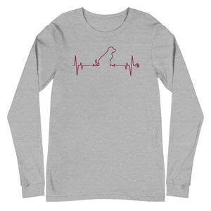 Dog Is My Heart Unisex Long Sleeve Tee (Variety of Colors Available)