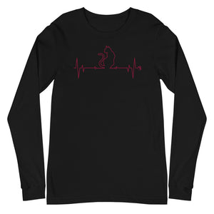 Cat Is My Heart Unisex Long Sleeve Tee (Variety of Colors Available)